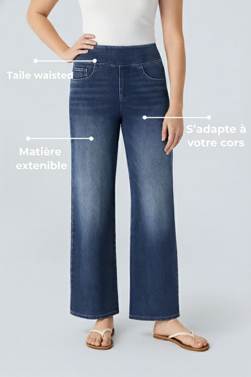 UltraStretch™ – Jean Taille Haute Ultra-Stretch avec Poches Pratiques - Science Factory FR