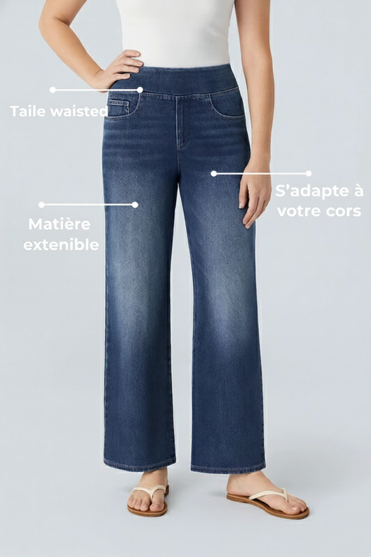 UltraStretch™ – Jean Taille Haute Ultra-Stretch avec Poches Pratiques - Science Factory FR