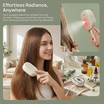 SleekMist™ Pro Brosse Lissante Rechargeable avec Peigne Démêlant Intégré