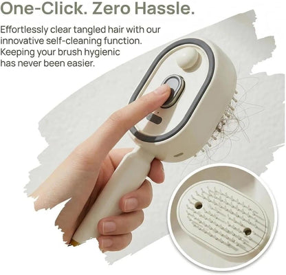 SleekMist™ Pro Brosse Lissante Rechargeable avec Peigne Démêlant Intégré