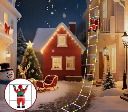 LumiNoël™ Père Noël grimpant avec éclairage LED
