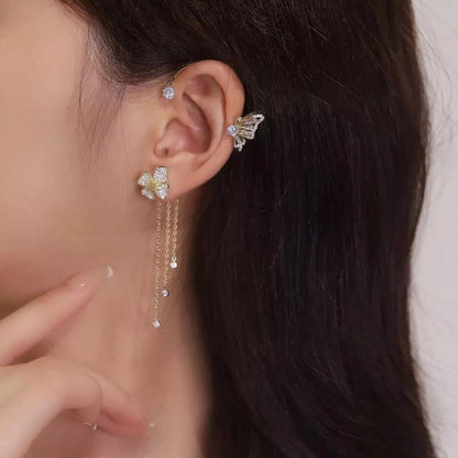 Celestelle™ – Boucles d’Oreilles Papillon & Fleur à Pampilles (50% de Réduction) - Science Factory FR