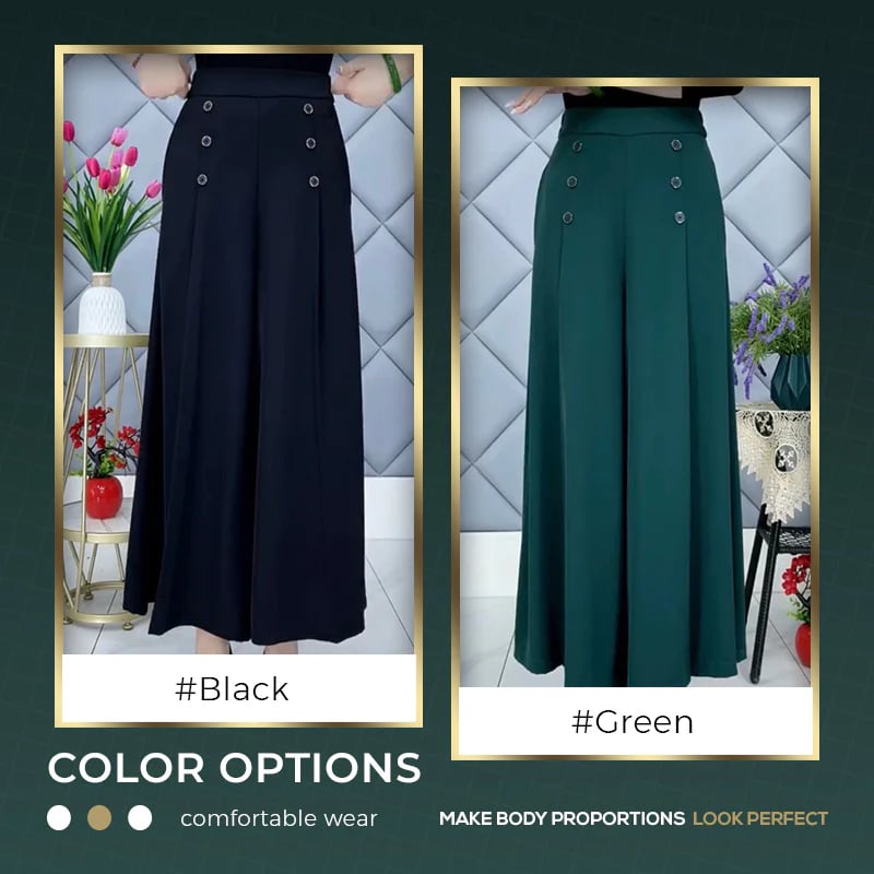 🔥 50% DE RÉDUCTION - SereniStyle™ Pantalon Large Plissé Élégant et Confortable