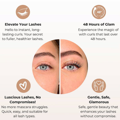 LashGlow™ | Recourbe-cils chauffant pour une courbure longue durée