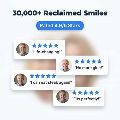 EasyFit Denture™ Ensemble de prothèses dentaires à ajustement personnalisé – Confort sans adhésif