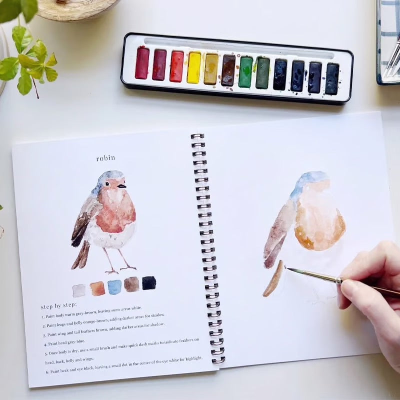 AquaRêve™ | Libérez votre créativité avec notre livre d’aquarelle ludique !
