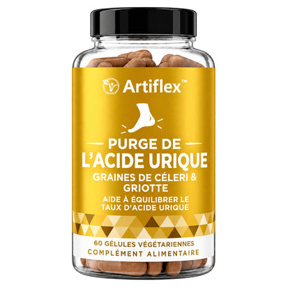 Artiflex™ | Éliminez les cristaux d’acide urique et retrouvez votre liberté de mouvement en seulement 48 heures.