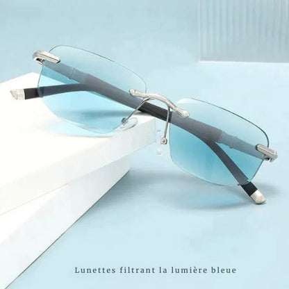 BlueShield™ | Lunettes de lecture anti-lumière bleue haute résistance – Vision de près et de loin | 1+1 OFFERT