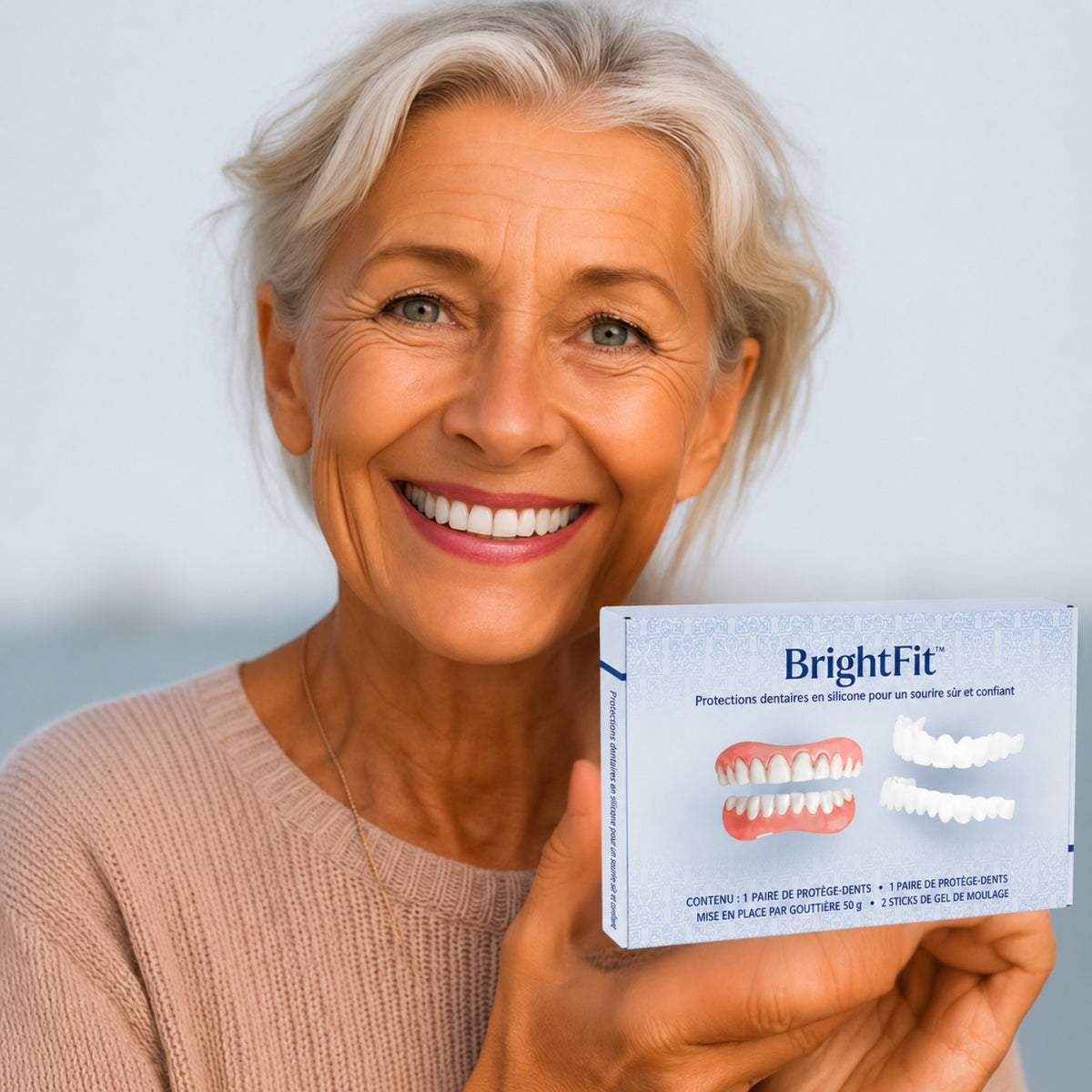 BrightFit™ | Le sourire parfait et instantané, sans douleur ni rendez-vous