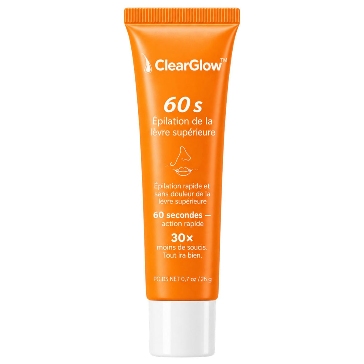 ClearGlow™ | Éliminez les poils du visage en seulement 60 secondes !