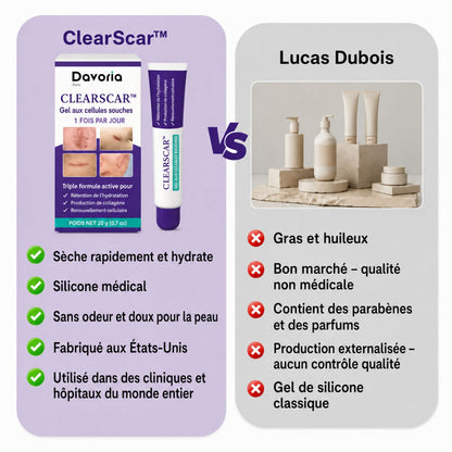 ClearScar™ | Rendez les cicatrices visibles plus lisses et moins apparentes