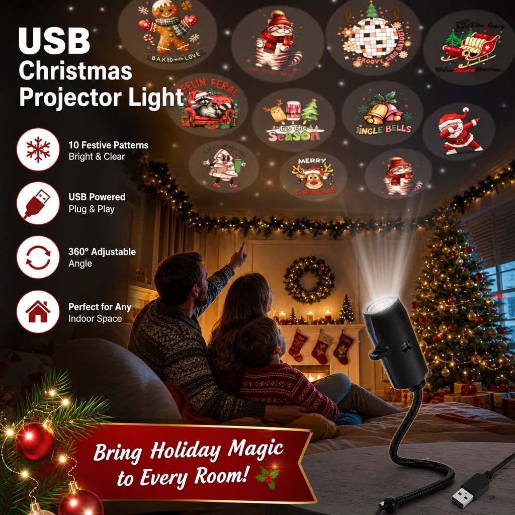 StarryMagic™ | Projecteur HD de Noël aux effets lumineux magiques 🎄🌟