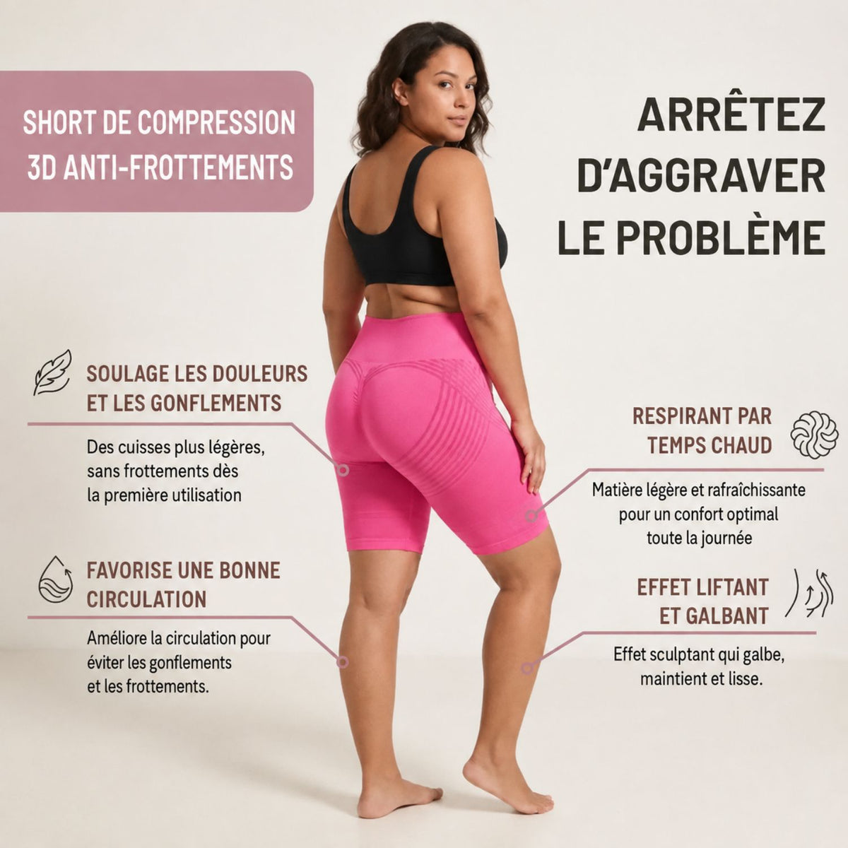 EverShape™ – Short gainant | Enfin un confort qui reste bien en place