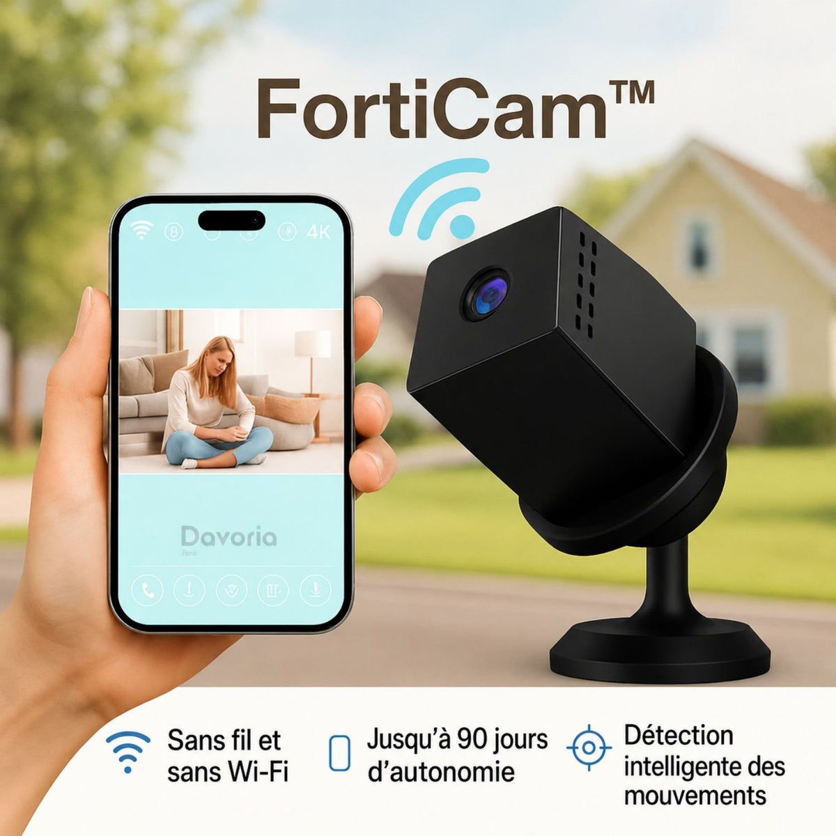 FortiCam™ | Toujours protégé, même sans Internet ni électricité