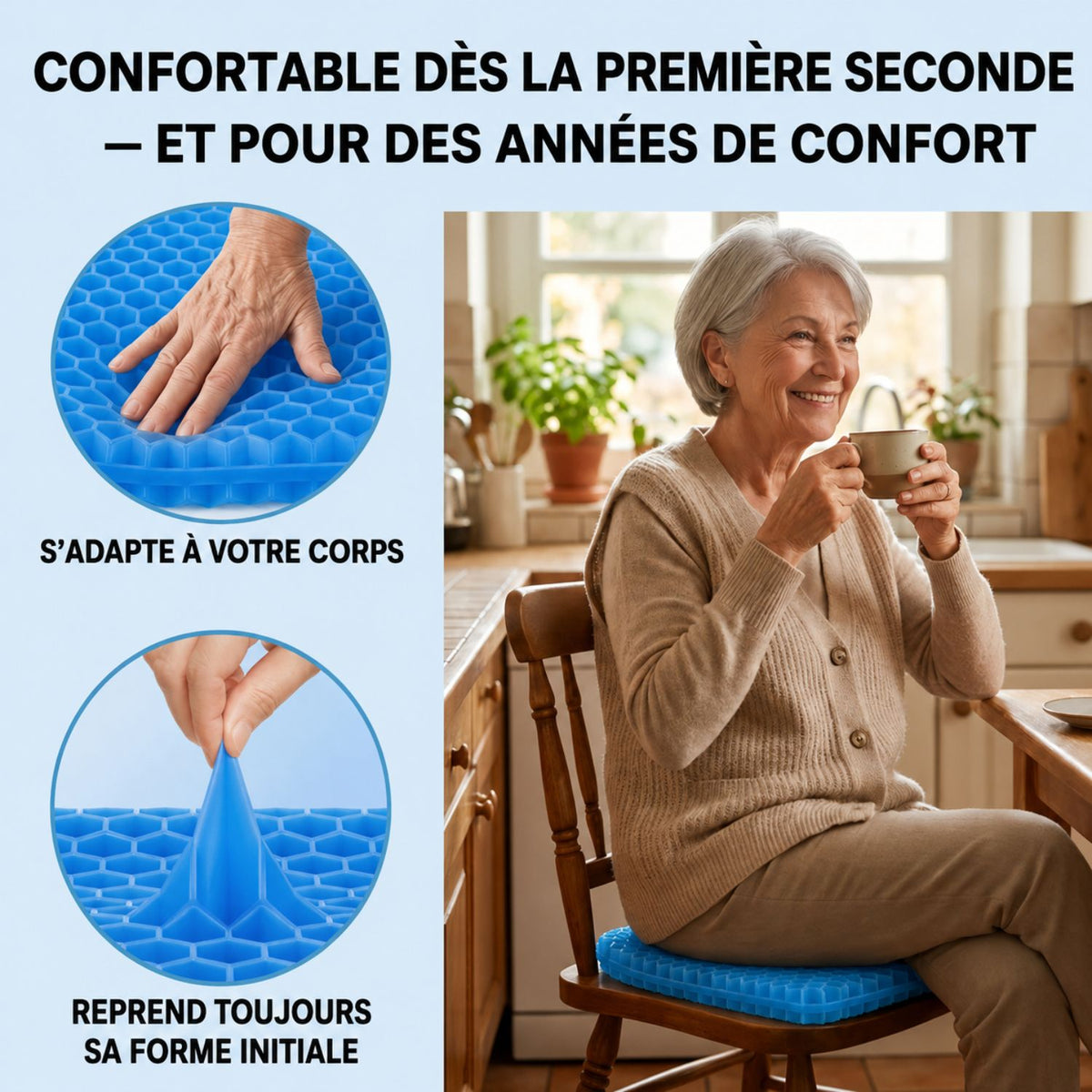 GelCushion Pro™ | Asseyez-vous plus confortablement chaque jour