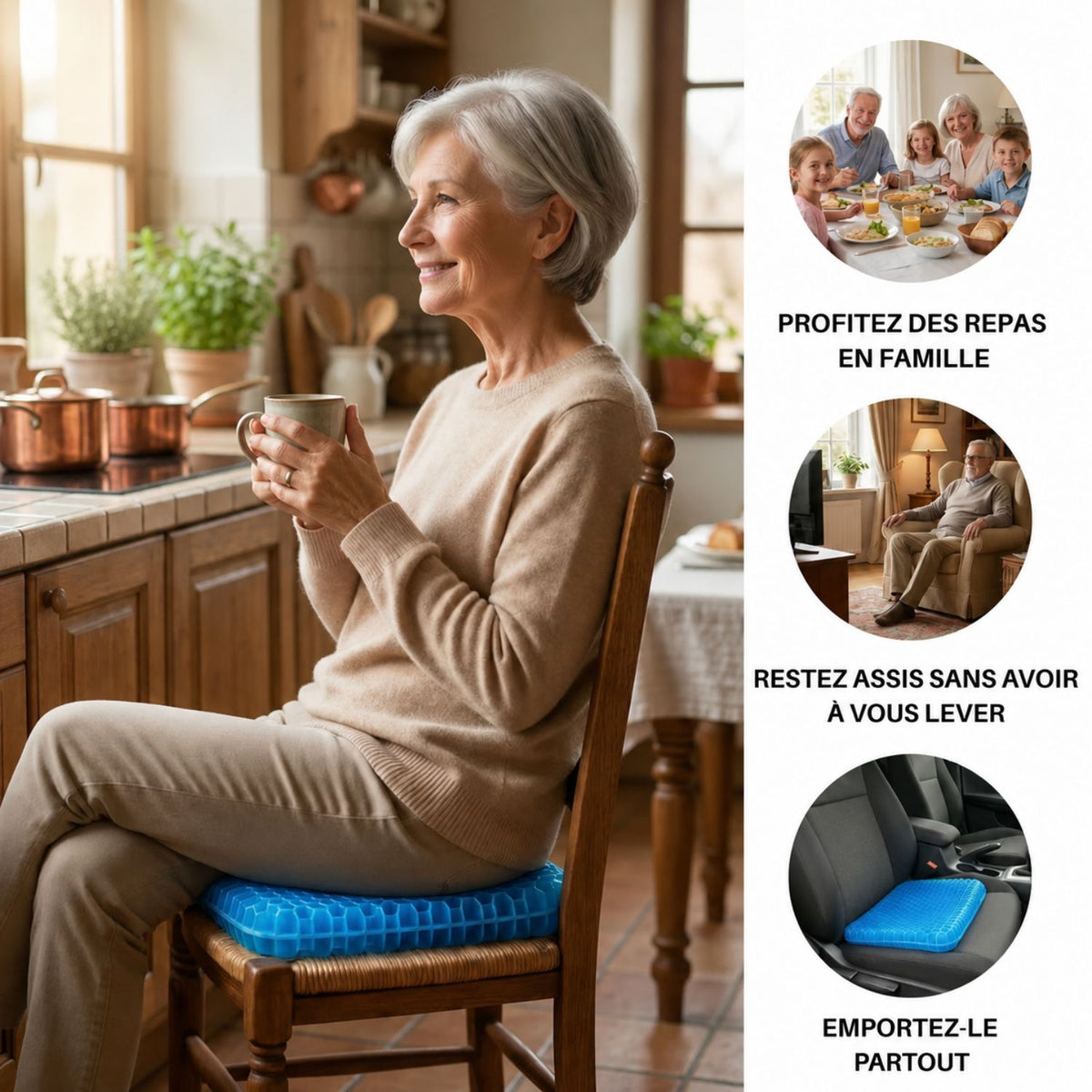 GelCushion Pro™ | Asseyez-vous plus confortablement chaque jour