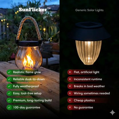 SunFlicker™ – Lanterne Solaire d’Extérieur - Science Factory FR