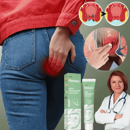 HemoraCare™ | Crème végétale contre les hémorroïdes | Traite 99 % des hémorroïdes dès la première application !