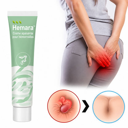 HemoraCare™ | Crème végétale contre les hémorroïdes | Traite 99 % des hémorroïdes dès la première application !