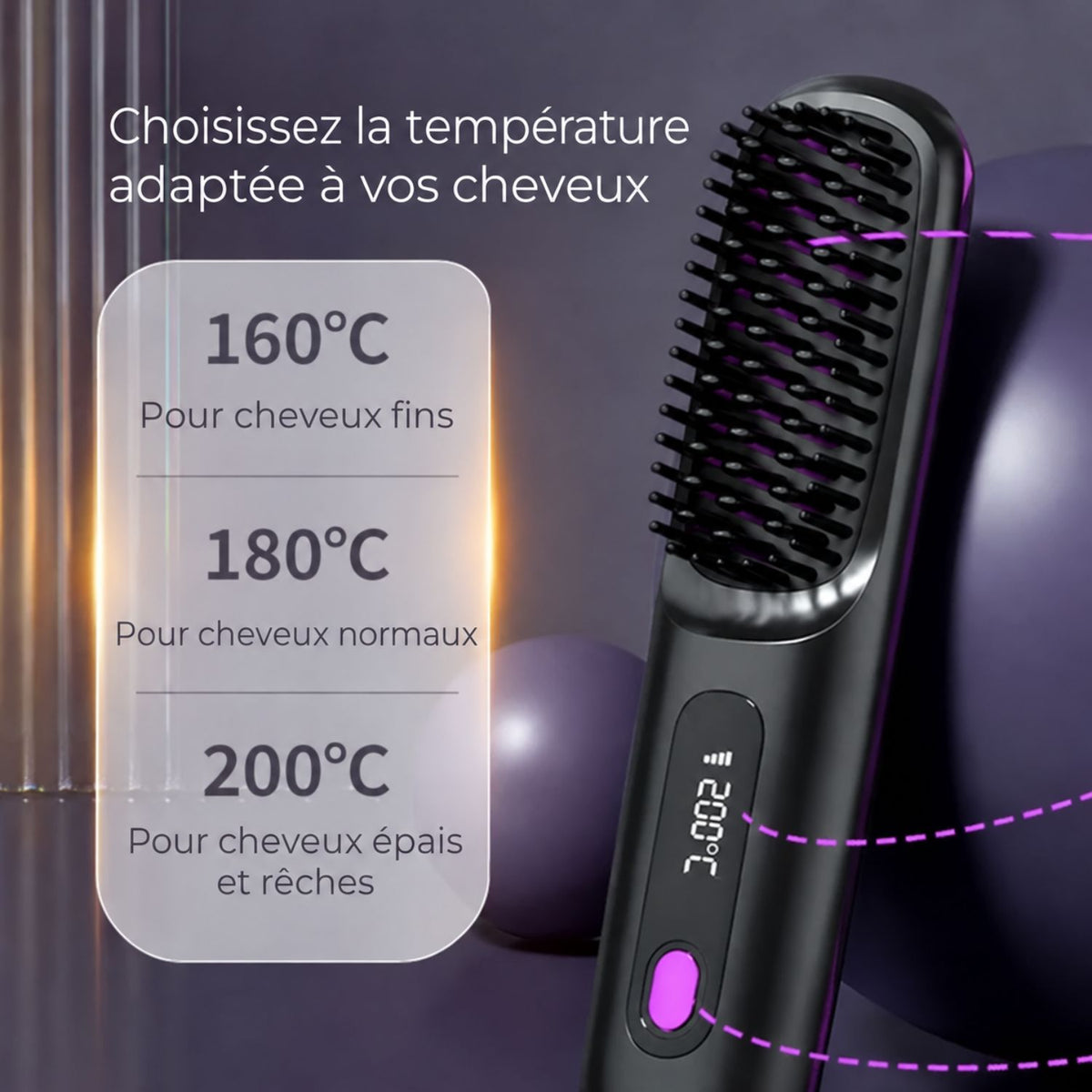PixieBrush™ | Coiffez facilement vos cheveux courts