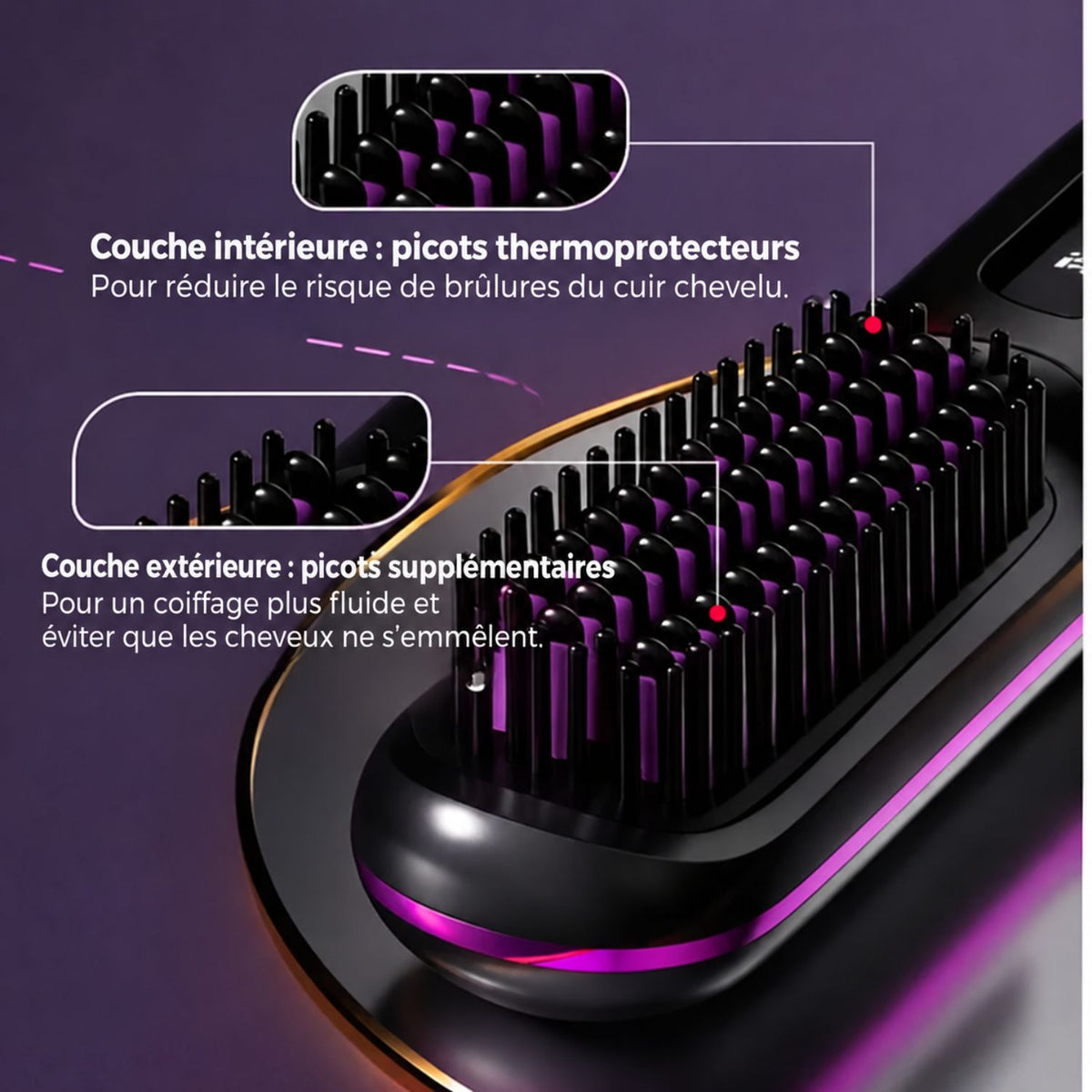 PixieBrush™ | Coiffez facilement vos cheveux courts