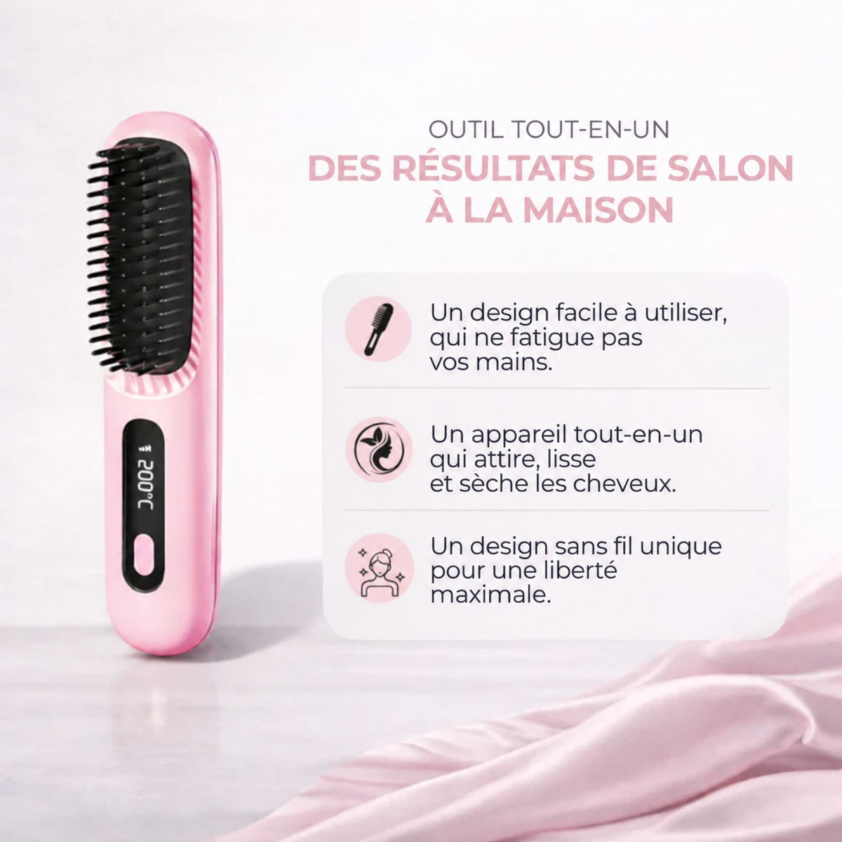 PixieBrush™ | Coiffez facilement vos cheveux courts