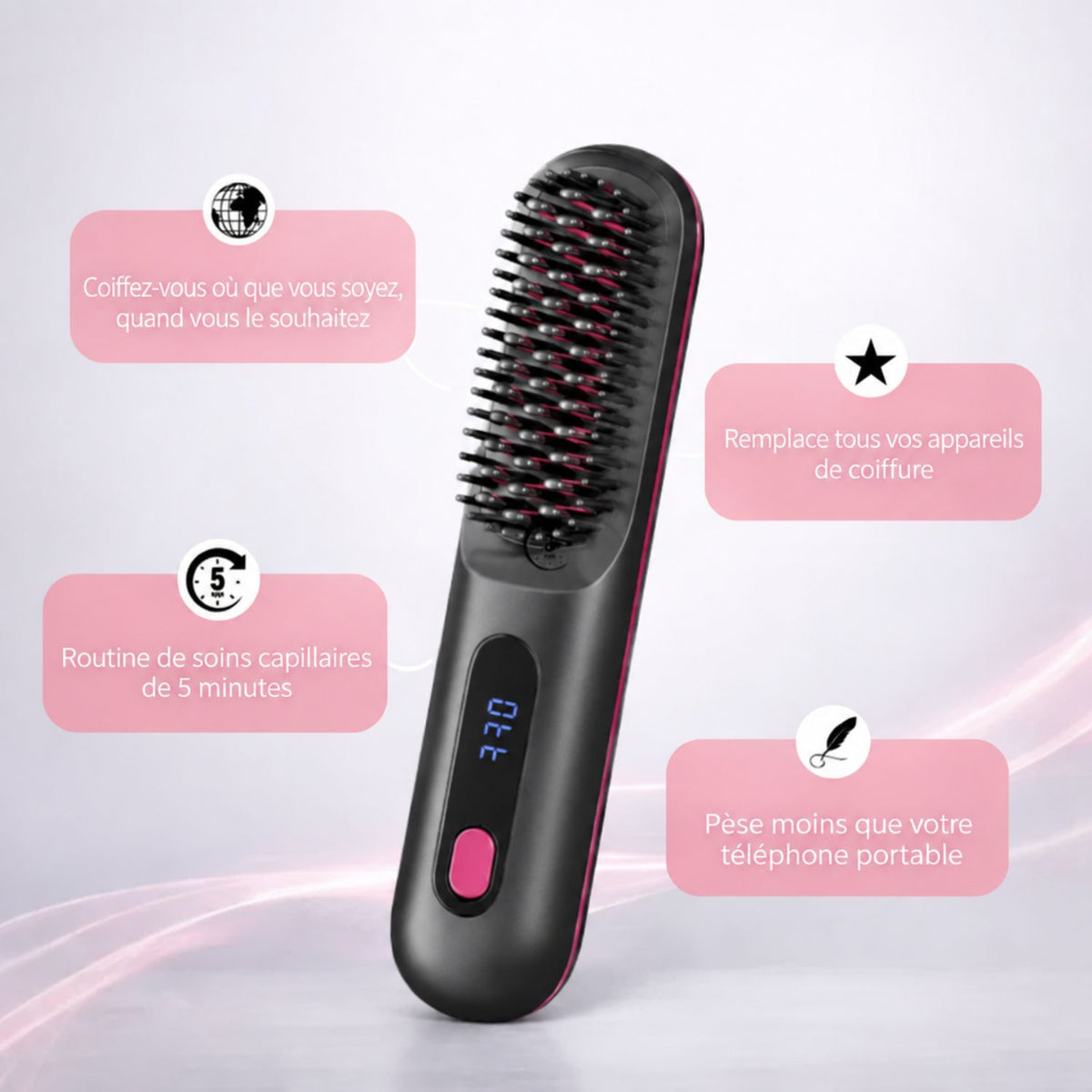 PixieBrush™ | Coiffez facilement vos cheveux courts