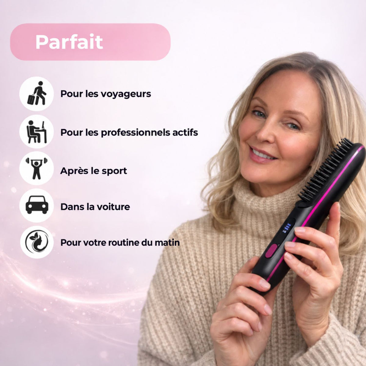 PixieBrush™ | Coiffez facilement vos cheveux courts