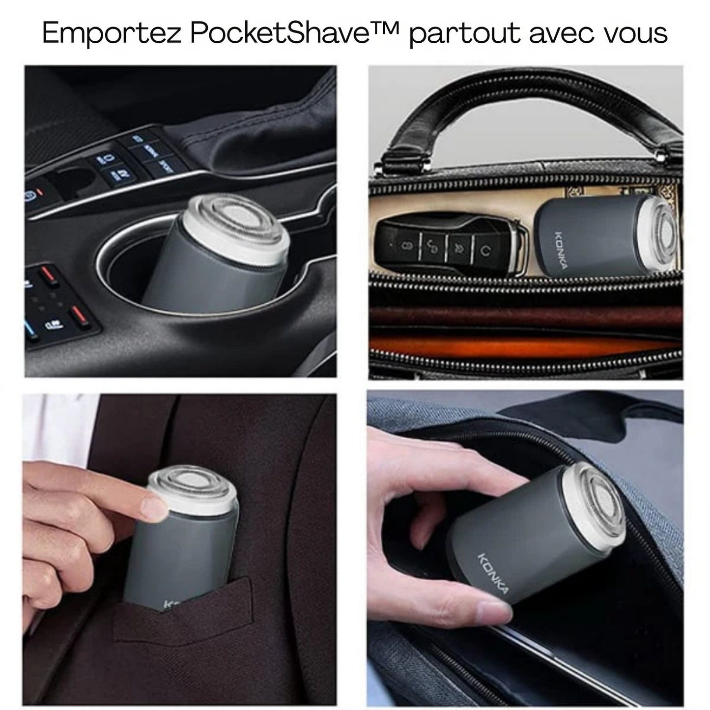 PocketShave™ | Dites adieu aux poils et aux rasages compliqués – où que vous soyez