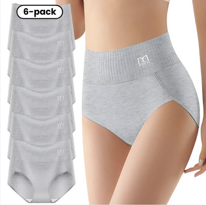 SlimFusion™ | Lot de 6 Culottes Taille Haute Gainantes pour un Confort Toute la Journée