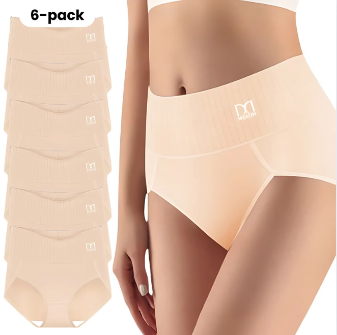 SlimFusion™ | Lot de 6 Culottes Taille Haute Gainantes pour un Confort Toute la Journée