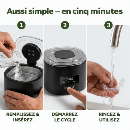 UltraClean™ | Nettoyage en profondeur de votre gouttière dentaire en seulement 5 minutes
