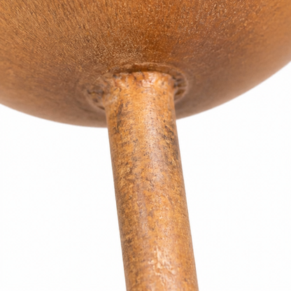 CopperBloom™ – Bain d’Oiseaux de Jardin Rustique en Cuivre sur Piquet