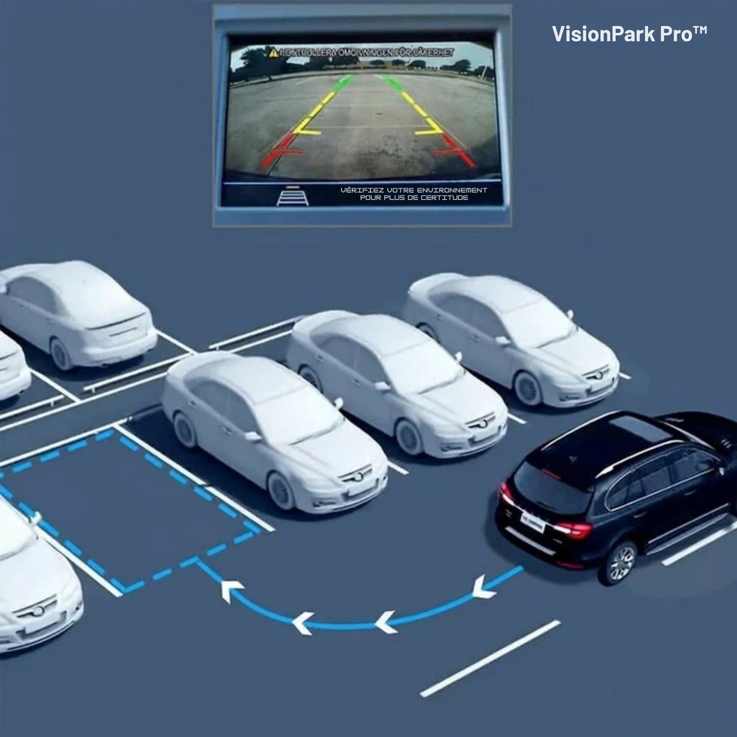 VisionPark Pro™ Caméra de Recul – Garez-vous en toute sérénité, sans stress ni approximations