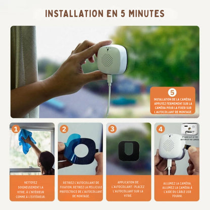 VueProtect™ | Caméra Intérieure Discrète Qui Protège Votre Maison – Sans Perçage