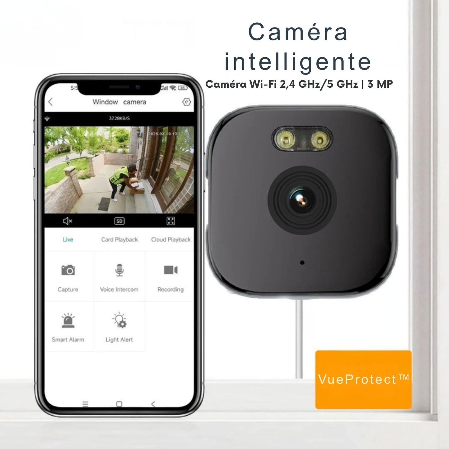 VueProtect™ | Caméra Intérieure Discrète Qui Protège Votre Maison – Sans Perçage