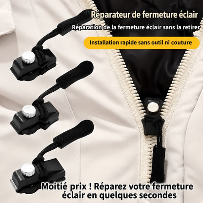 ZipFix™ – Kit universel et durable en métal pour réparer les curseurs de fermeture éclair