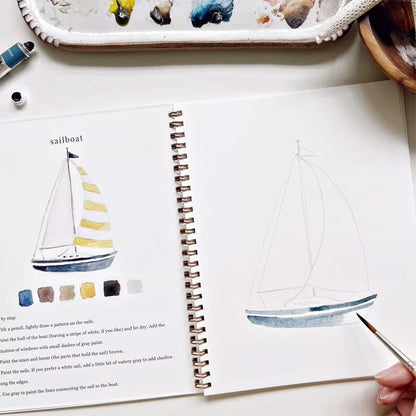 AquaRêve™ | Libérez votre créativité avec notre livre d’aquarelle ludique !