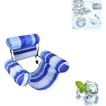 FloatZen™ | Fauteuil flottant gonflable avec siège en maille et dossier réglable