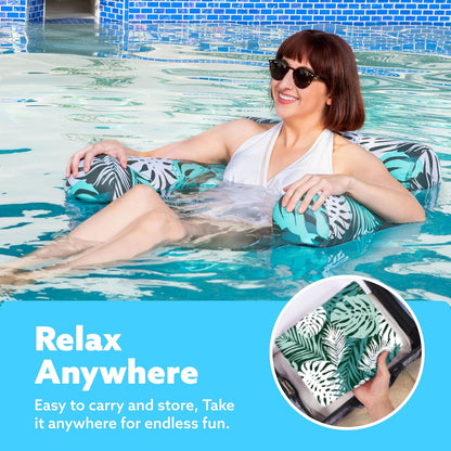 FloatZen™ | Fauteuil flottant gonflable avec siège en maille et dossier réglable