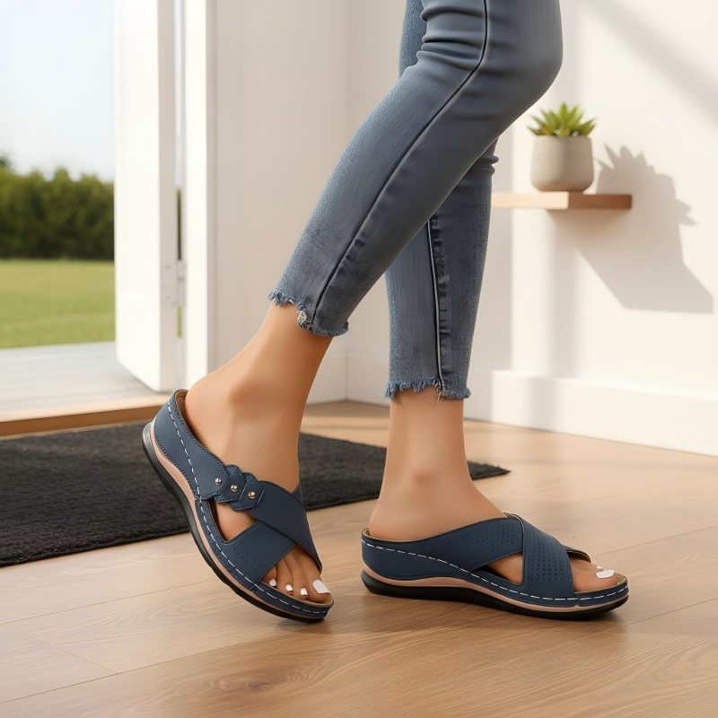 Flexora™ | Sandales Compensées Légères pour un Confort Stable
